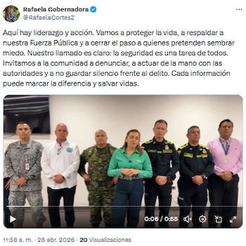 Rafaela Cortés lideró Consejo de Seguridad en Restrepo ante amenazas y atentados recientes - crédito @RafaelaCortesZ/X