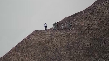 En video los momentos de terror que vivieron turistas en Teotihuacán