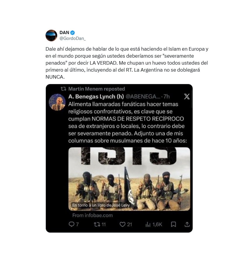 El mensaje de Daniel Parisini