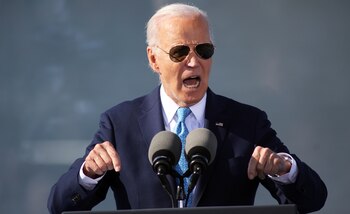 El presidente Joe Biden durante un evento sobre su agenda Investigaciones en Estados Unidos, el martes 29 de octubre de 2024, en Baltimore. (AP Foto/Daniel Kucin Jr.)