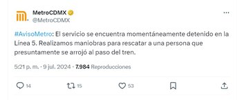 Una persona se arrojó al