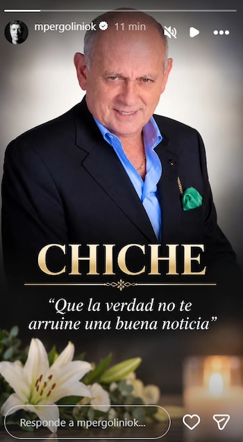La emotiva imagen que eligió Mario Pergolini para homenajear al periodista (Instagram)
