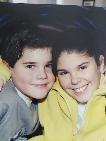 Locho Loccisano y su hermana