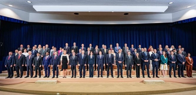 La cumbre contra el Resurgimiento del Terrorismo Político fue organizada por Estados Unidos y contó con la participación de 61 países de América Latina, Europa, Asia y Medio Oriente
