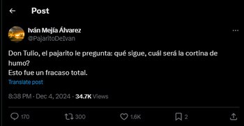 Así fue la dura crítica