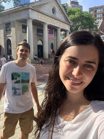 La pareja agradece el apoyo