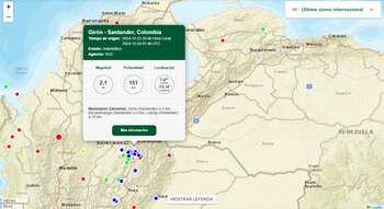 Sismo en Girón, Santander -