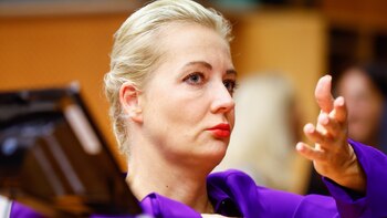 La viuda de Navalni anima