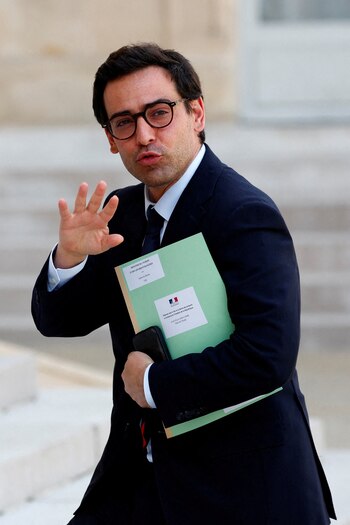Stephane Sejourne, ministro de Asuntos Exteriores de Francia
(REUTERS/Gonzalo Fuentes/File Photo)