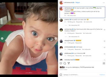Adriana Lucía compartió las tiernas