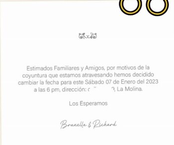 Brunella Horna: Tarjeta de la