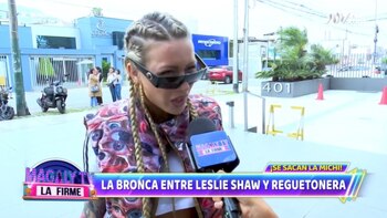 Leslie Shaw responde a críticas en su contra. (Magaly TV La Firme)