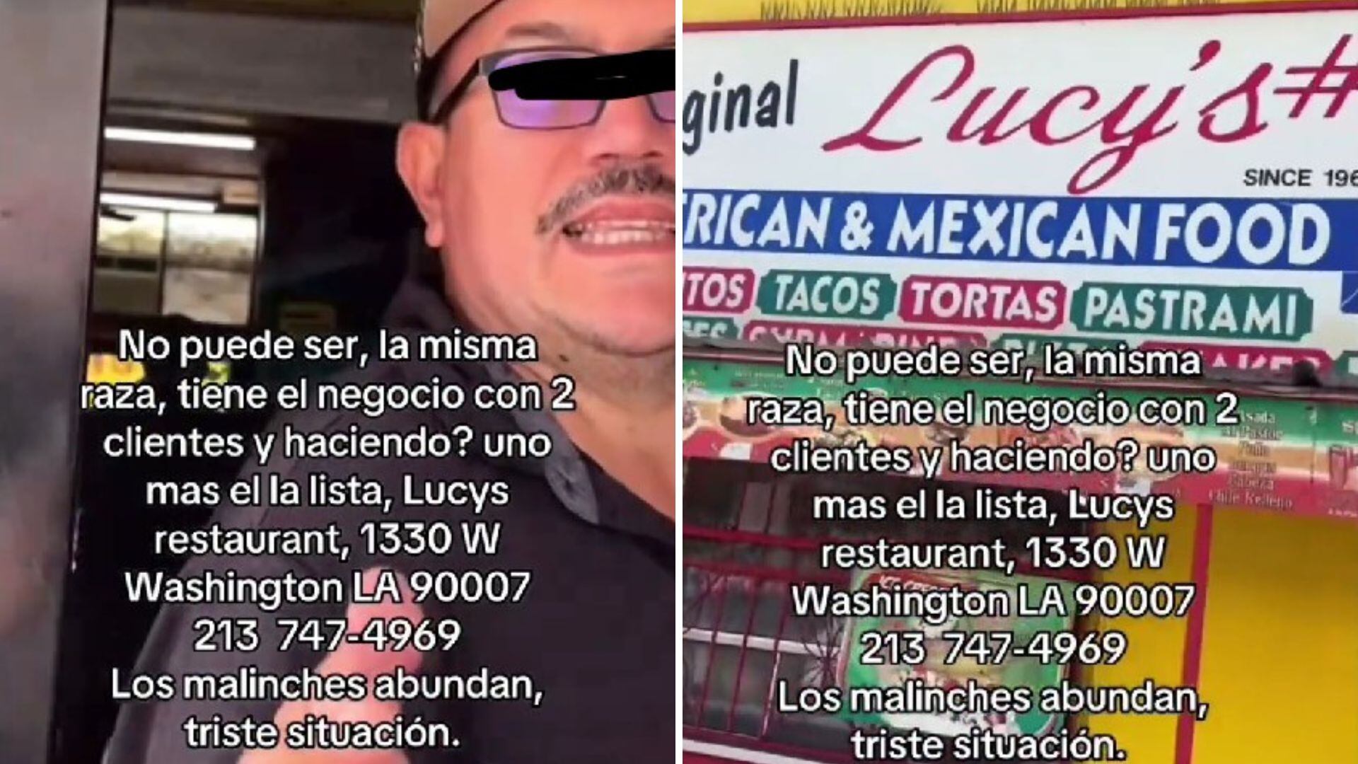 El altercado ocurrió frente a comensales que no intervinieron.