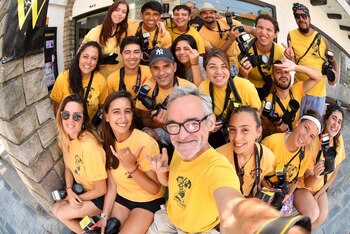 Diego junto al equipo de