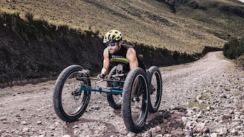 Sebastián Carrasco a bordo de