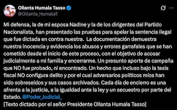 Mensaje de Ollanta Humala en