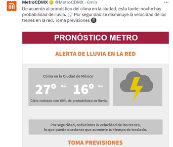 (Captura Twitter: @MetroCDMX)