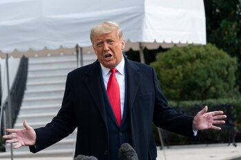 En la imagen, el presidente