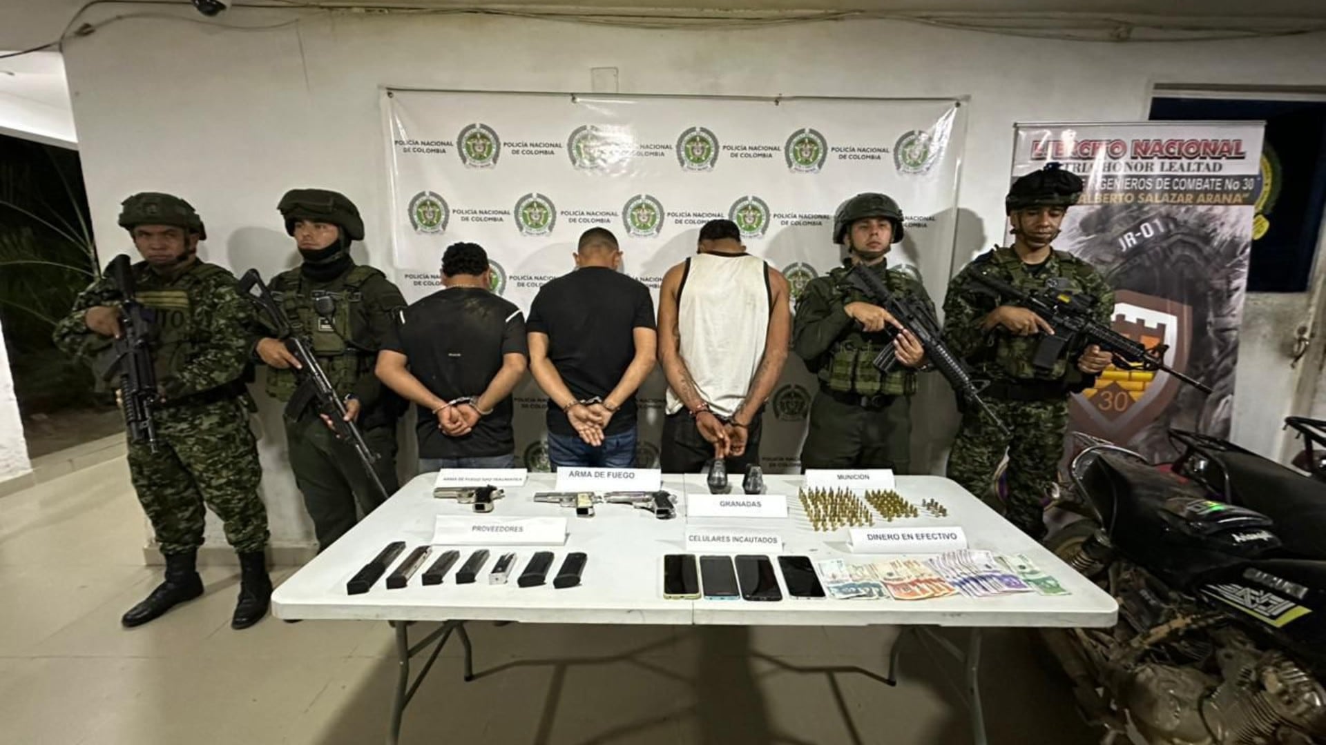 Operación Catatumbo: autoridades capturaron a tres presuntos integrantes del Frente 33 y recuperaron a un menor en Tibú