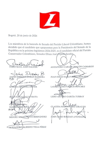 Así anunció el Partido Liberal