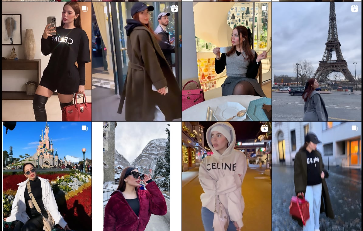 Viajes y lujos de Vanessa Gurrola en redes. (Instagram: Vanessa Gurrola)