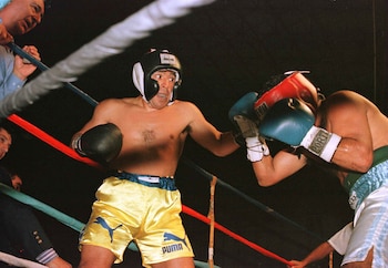 El boxeo fue otra de las actividades que disfrutó