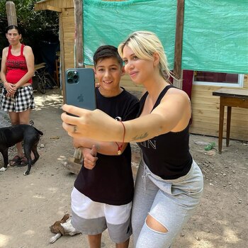 Wanda Nara se juntó con