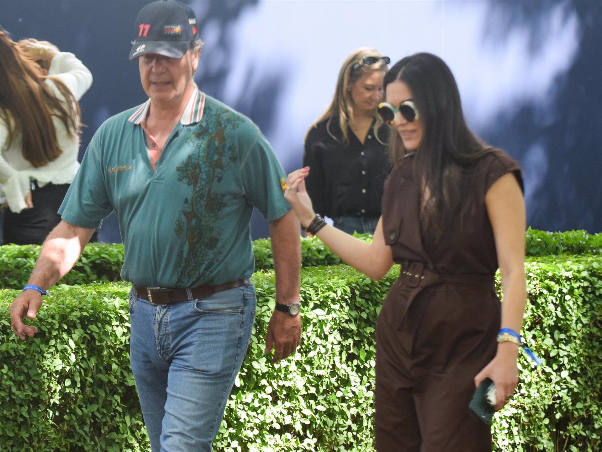 Cayetano Martínez de Irujo y Bárbara Mirján en el Global Champions Tour de hípica celebrado en el Club de Campo. (EUROPA PRESS).