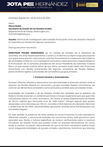 Esta es la carta que