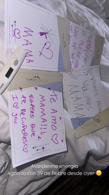 La modelo pidió “energía” a