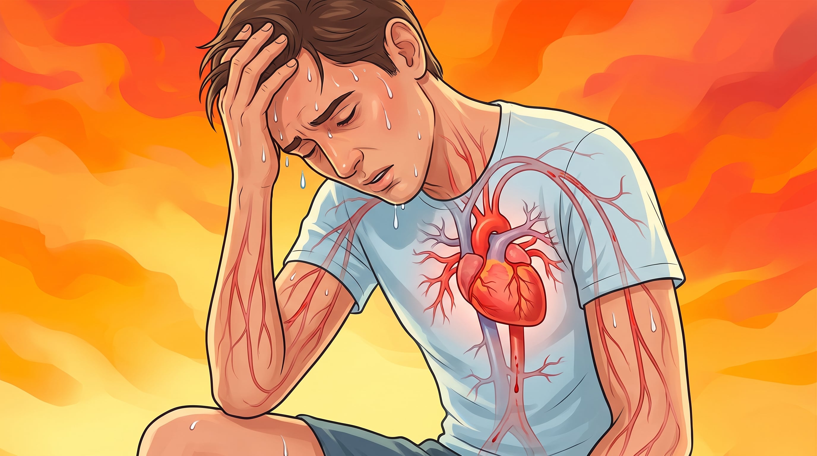 La deshidratación puede alterar la frecuencia cardíaca, reducir el volumen de sangre y exigir más esfuerzo al corazón (Imagen Ilustrativa Infobae)
