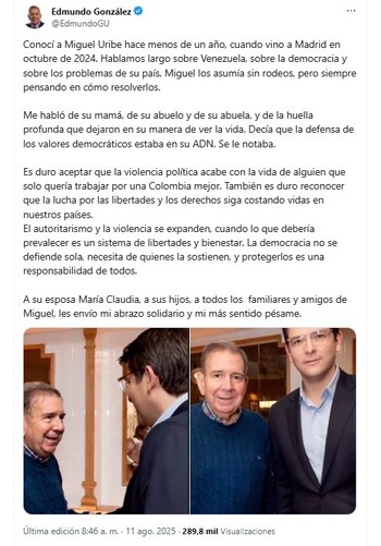 Las palabras de Edmundo González