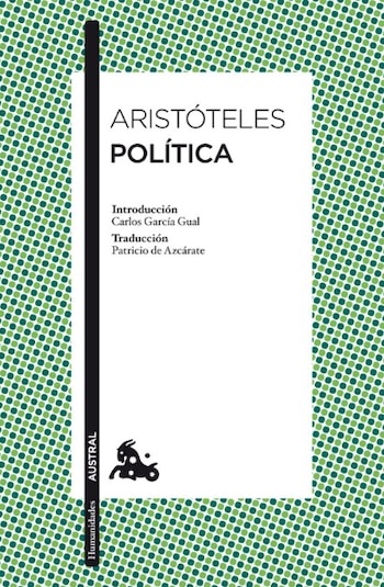 Cubierta de la 'Política' de Aristóteles. (Austral)