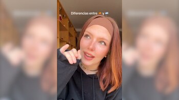 Una joven explica una diferencia