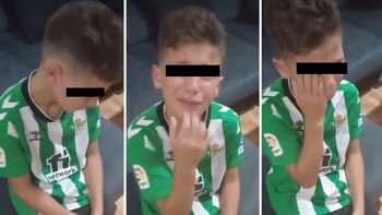 Un niño fanático del Betis