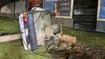 Un joven perdió el control