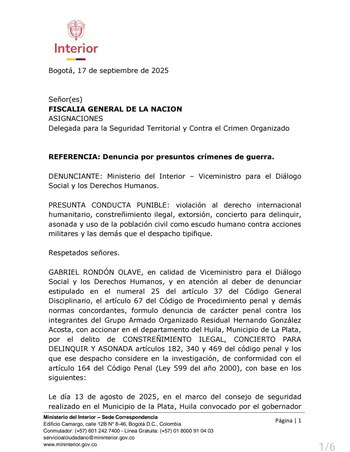 Se denunció que la población