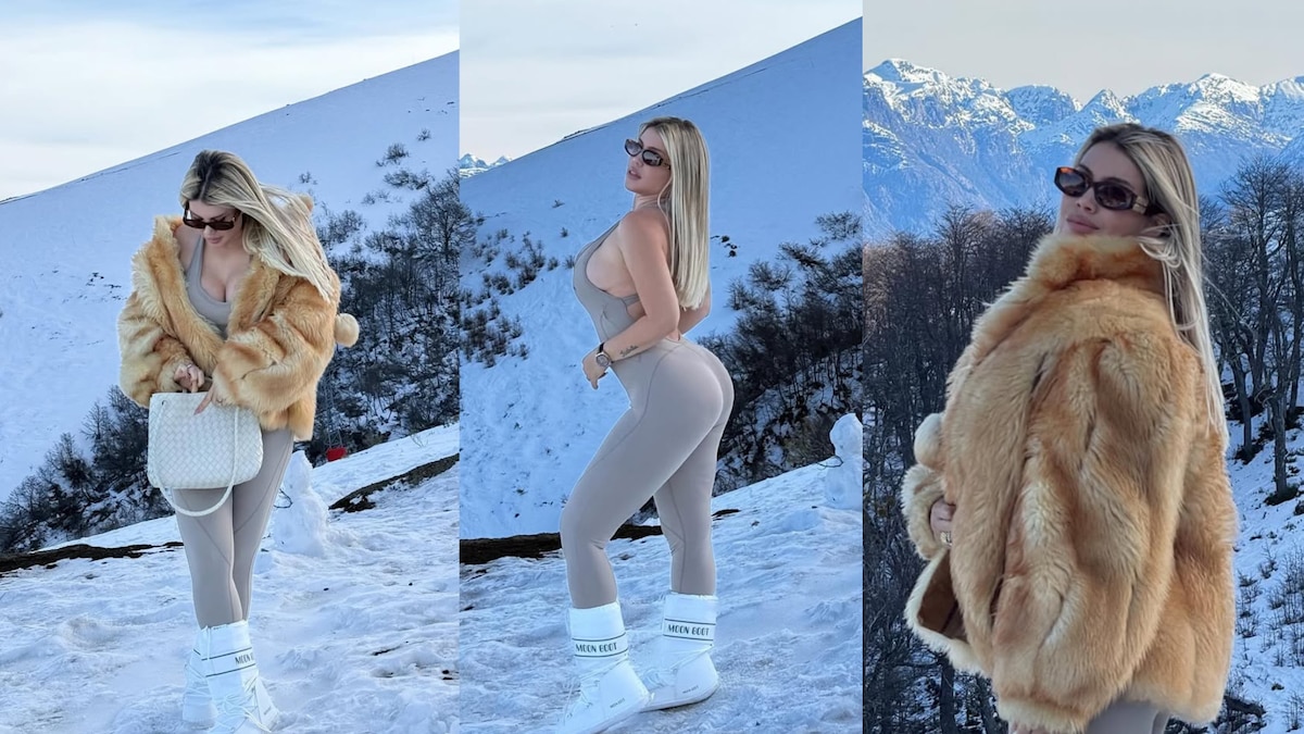 La producción sensual de Wanda Nara en la nieve: su llamativo look y el ida y vuelta con L-Gante - Infobae