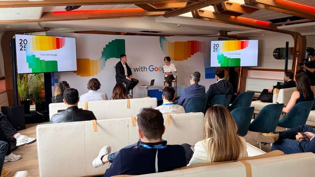 Santiago Bilinkis, emprendedor y tecnólogo argentino, y Adriana Noreña, vicepresidenta de Google para Hispanoamérica (Crédito: Opy Morales)