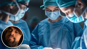 La mujer se casó al mes de la operación