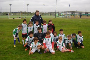 Martín Frontera con los chicos