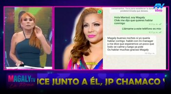 Marisol pide apoyo a Magaly