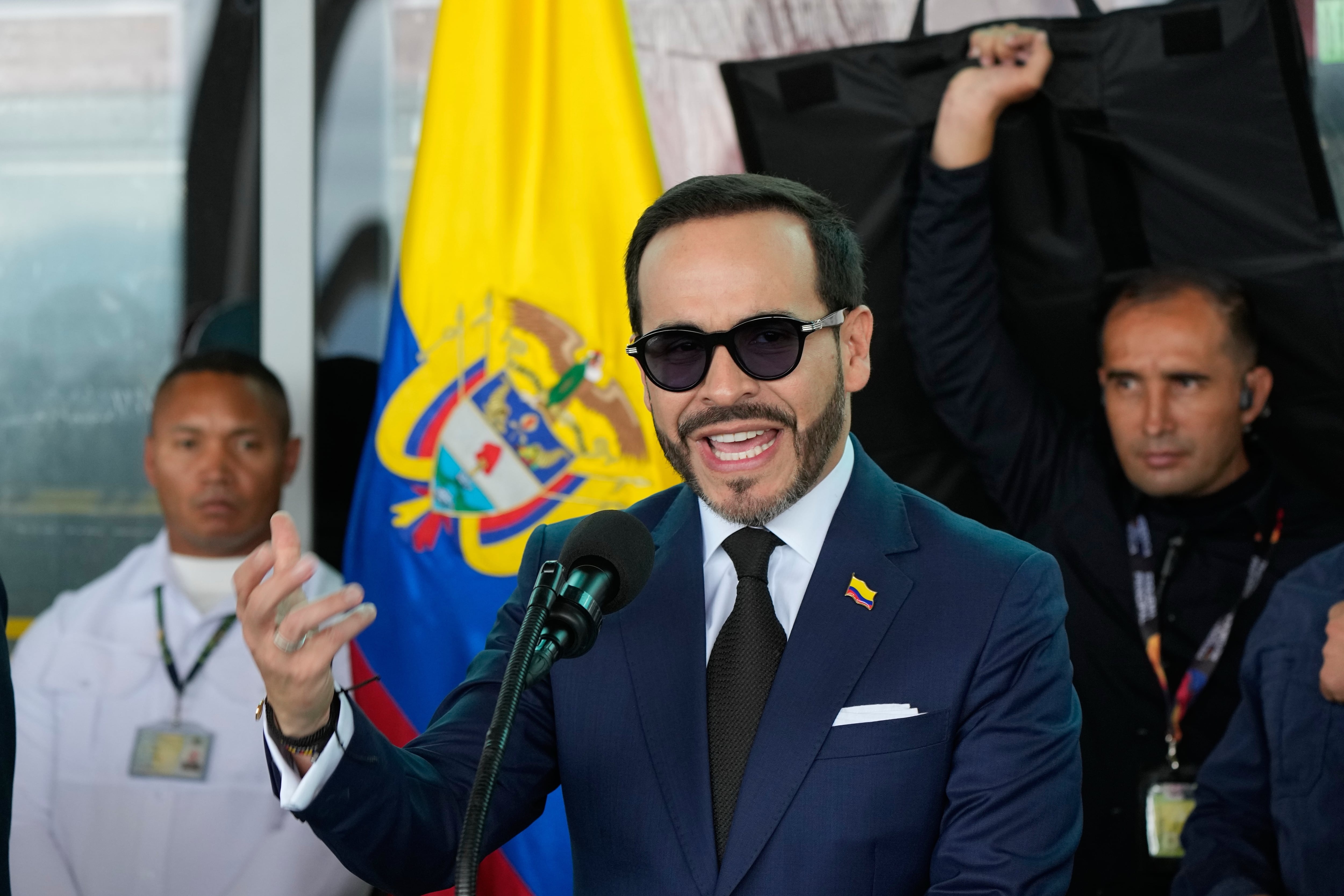 Abelardo de la Espriella enfrenta sus primeros meses de gobierno con una percepción digital favorable en términos generales, aunque con diferencias entre sectores -crédito Fernando Vergara/ Foto AP