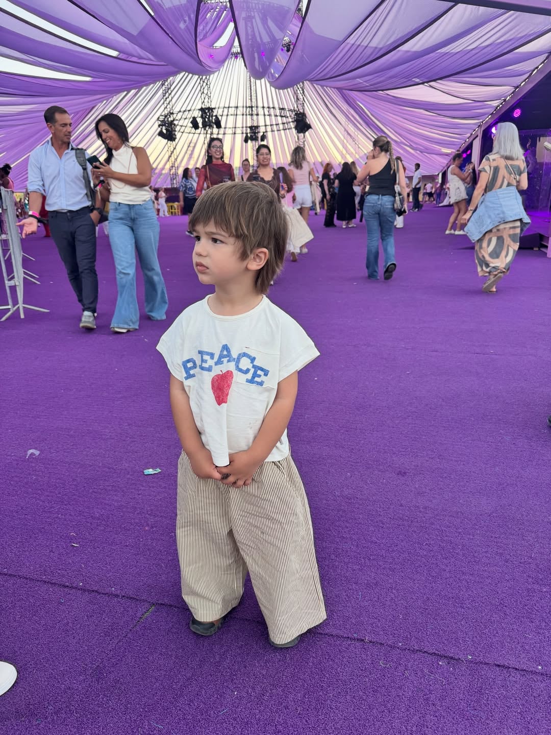 Tao también estuvo entre los presentes en el recital