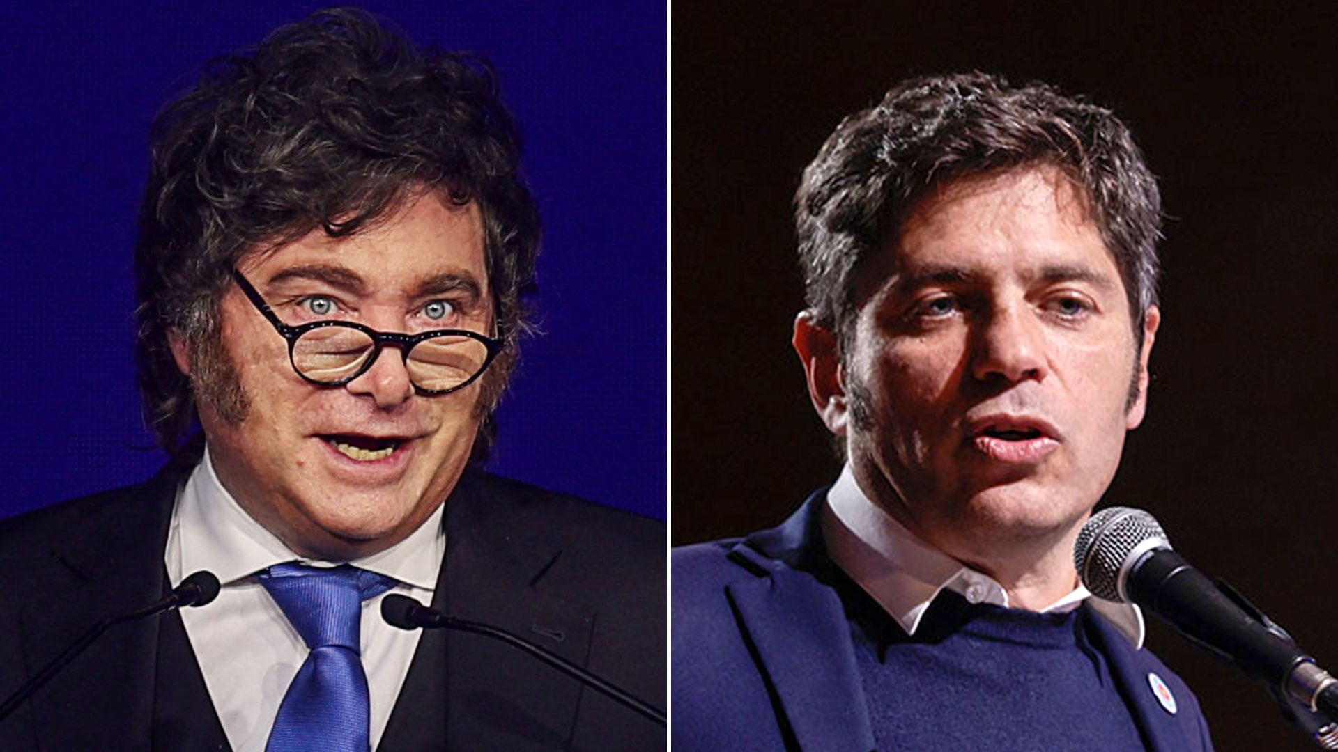 Javier Milei y Axel Kicillof