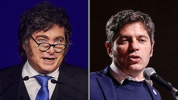 Javier Milei y Axel Kicillof