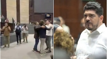 Así fue la discusión entre el priista y el morenista que terminó en un intento de ataque físico y la petición de un examen de antidoping (capturas de pantalla)