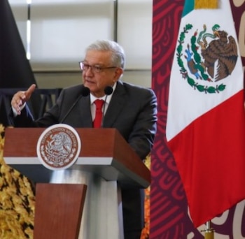 El presidente López Obrador se