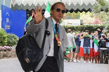 Roberto Mancini, entrenador de la