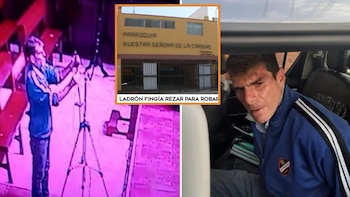El sujeto que robó un celular en una iglesia de Pueblo Libre fue llevado a la comisaría